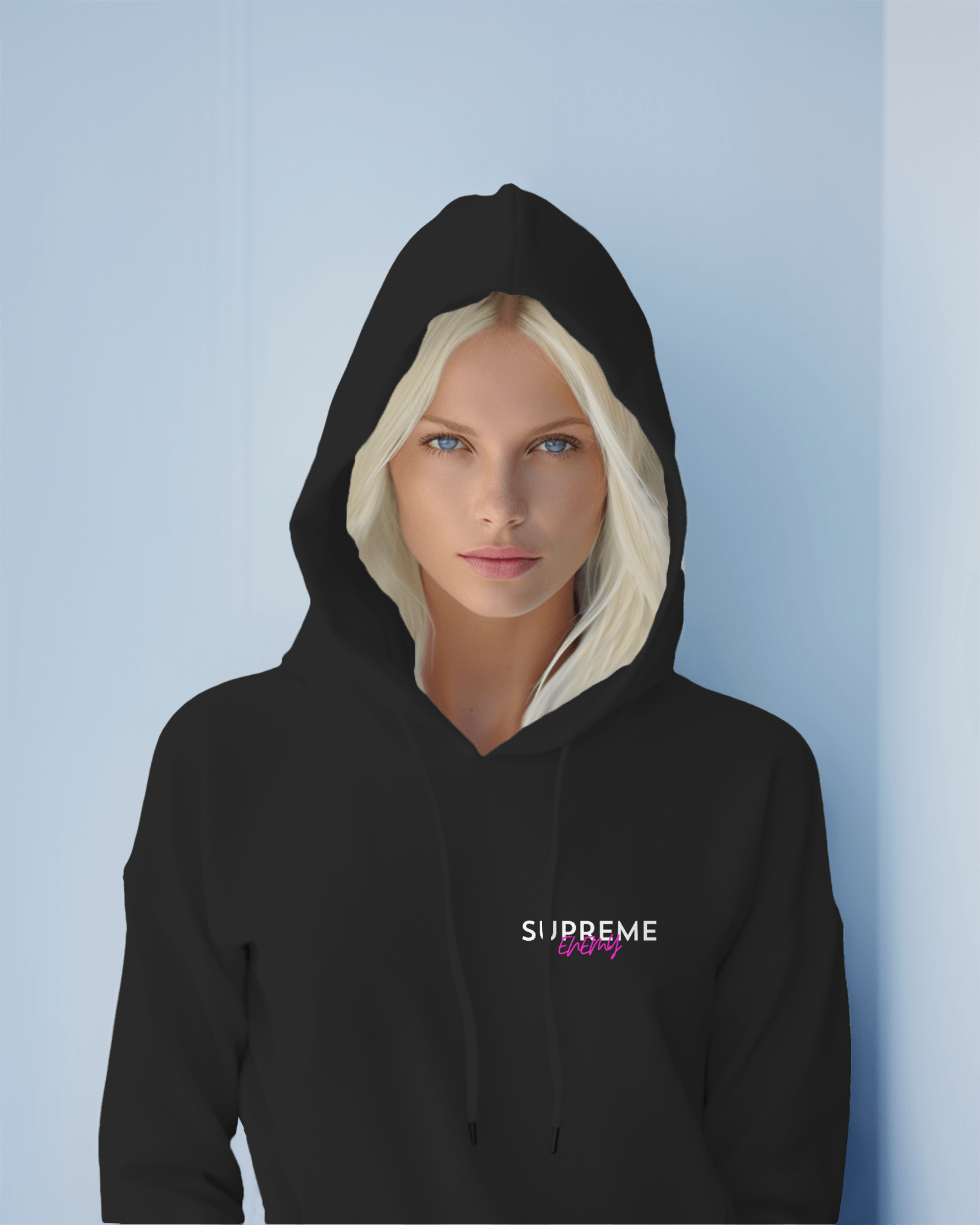 Supreme Enemy "KING" Hoodie Pink/Blue (Unisex)